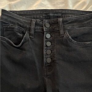 Flying Monkey Black Button-Fly Jeans